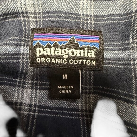 Men's Patagonia Button Up Shirt SZ Medium Cotton Trails Outdoors Hiking - Picture 4 of 4